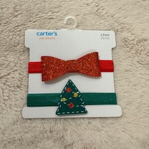 NWT Carter's Christmas Headbands